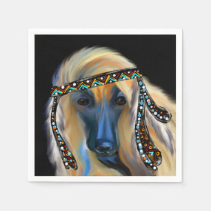 Afghaanse windhond servet