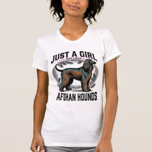 Afghaanse windhondliefhebber vintage hond moeder s t-shirt