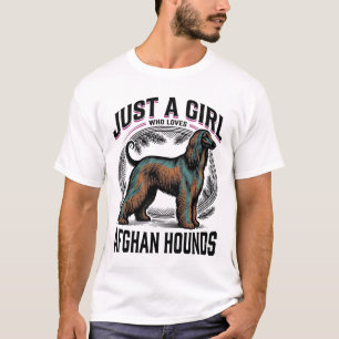 Afghaanse windhondliefhebber vintage hond moeder t-shirt