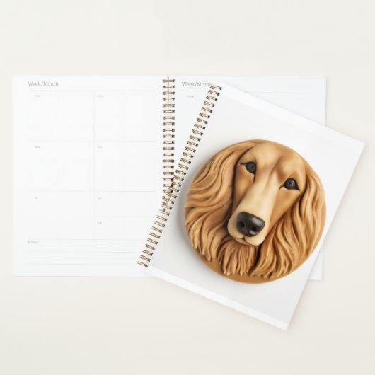 Afghan Hound 3D geïnspireerd Planner (Display)