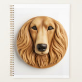 Afghan Hound 3D geïnspireerd Planner (Voorkant)