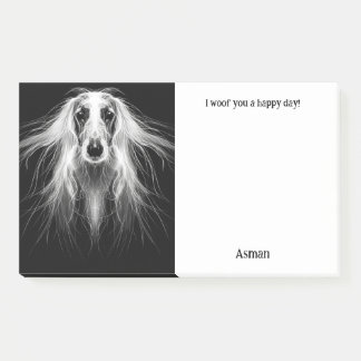 Afghan Hound Abstract Art Dog Naam Post-it® Notes