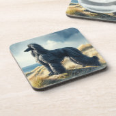 Afghan Hound Bier Onderzetter (Linkerzijde)