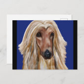 AFGHAN HOUND BRIEFKAART (Voorkant / Achterkant)