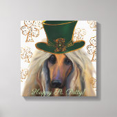 AFGHAN HOUND CANVAS AFDRUK (Voorkant)