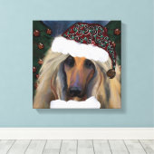 AFGHAN HOUND CANVAS AFDRUK (Insitu (Houten vloer))