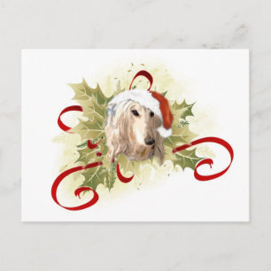 Afghan Hound Christmas-Briefkaarten Feestdagenkaart