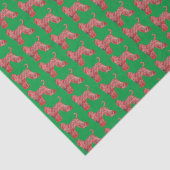 Afghan Hound Christmas Dog Silhouet Groen Tissuepapier (Detail)