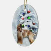 Afghan Hound Christmas Gifts Ornament (Links)