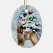 Afghan Hound Christmas Gifts Ornament (Achterkant)