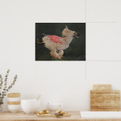 Afghan Hound Coursing Reproduction Poster Art (Cuisine)