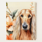 Afghan Hound Dog and Peach Lilies (Dos)