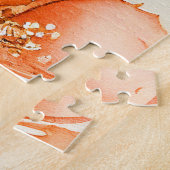 Afghan Hound Dog and Peach Lilies Legpuzzel (Zijkant)