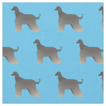 Afghan Hound Dog Basic Breed Silhouette