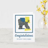 Afghan Hound Dog Funny Gefeliciteerd Greep Kaart (Gele Bloem)