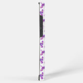 Afghan Hound Dog Paarse Silhouet Monogram Samsung Galaxy Hoesje (Rechterkant)