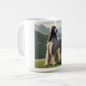 Afghan Hound Elegant Breed Coffee Mok (Voorkant links)