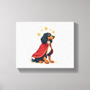 Afghan Hound Elegante Noel hond Canvas Afdruk