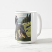 Afghan Hound Élégante race café Mug (Devant droit)