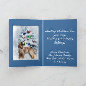 Afghan Hound gepersonaliseerde kerst Kaarten (Binnen)