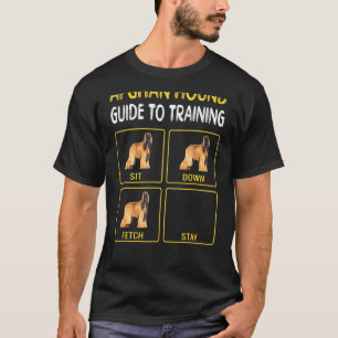 Afghan Hound Guide To Training Dog Obedieningsce T-shirt