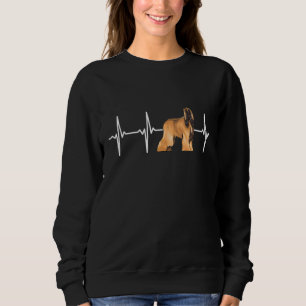 Afghan Hound Heartbeat Love My Dog Trui