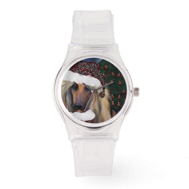 AFGHAN HOUND HORLOGE (Voorkant)