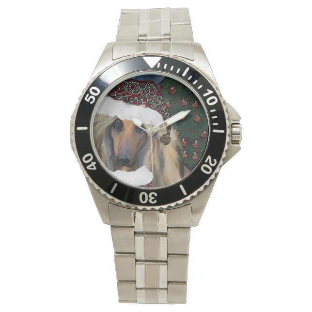 AFGHAN HOUND HORLOGE (Voorkant)