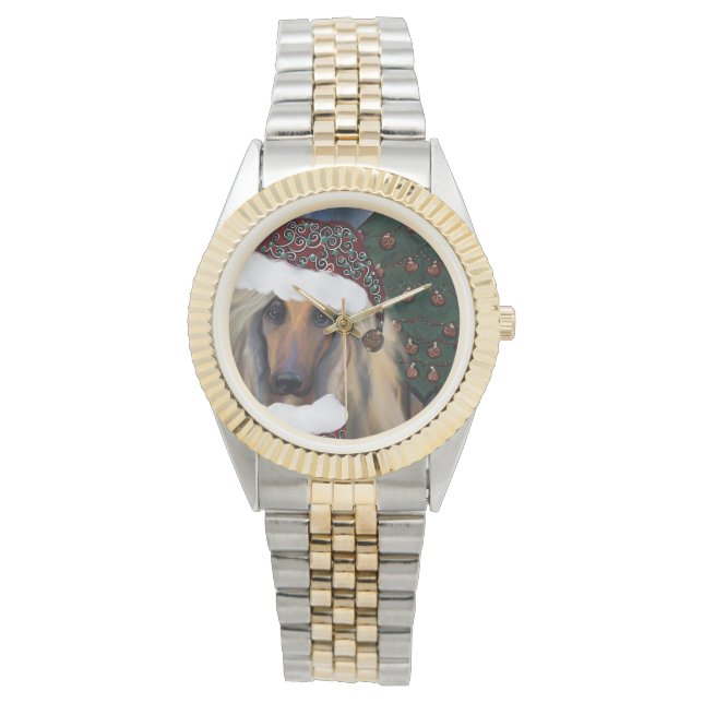 AFGHAN HOUND HORLOGE (Voorkant)