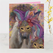 AFGHAN HOUND KAART (Gele Bloem)