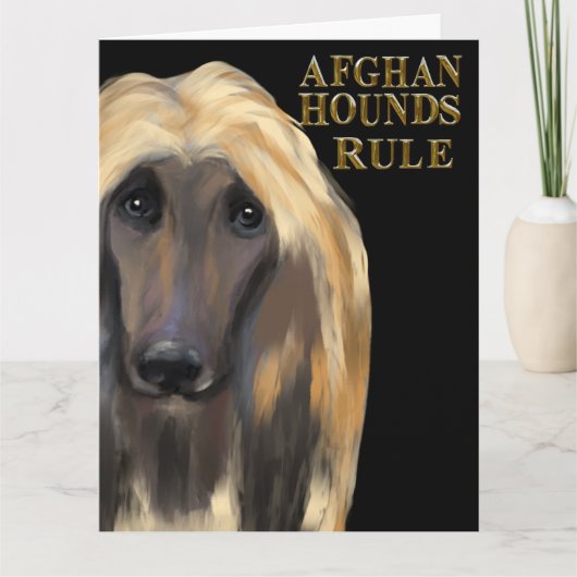 AFGHAN HOUND KAART (Voorkant)