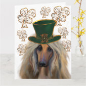 AFGHAN HOUND KAART (Gele Bloem)