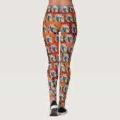 Afghan Hound Kokopelli Art Painting Leggings (Achterkant)