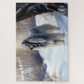 Afghan Hound Laat Het Sneeuw Kerstmis Legpuzzel (Verticaal)