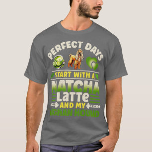 Afghan Hound Matcha Latte T-shirt