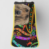 Afghan Hound Mexico Golfheadcover (Draai 90)