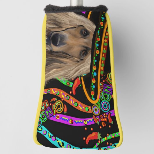 Afghan Hound Mexico Golfheadcover (Draai 90)