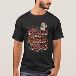Afghan Hound moeder Afghan Hound mama retro kerst T-shirt