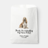 Afghan Hound Pet Full Color Bruiloft Bedankzakje (Voorkant)