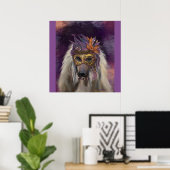 AFGHAN HOUND POSTER (Thuiskantoor)
