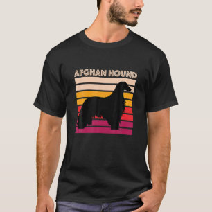 Afghan Hound Retro Hond Mam Papa Gift Afghaans T-shirt