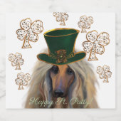 AFGHAN HOUND SPARKLING WIJNETIKET (Enkel label)