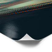 Afghan Hound Strand Surfen Schilderij Perfect Poster (Hoek)