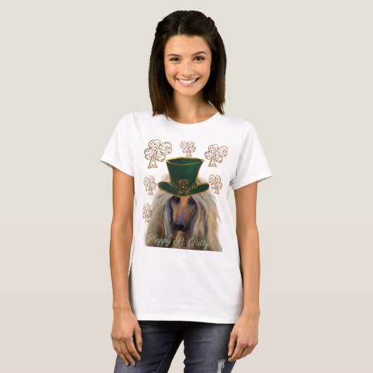 AFGHAN HOUND T-SHIRT (Voorkant volledig)