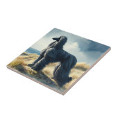 Afghan Hound Tegeltje (Zijkant)