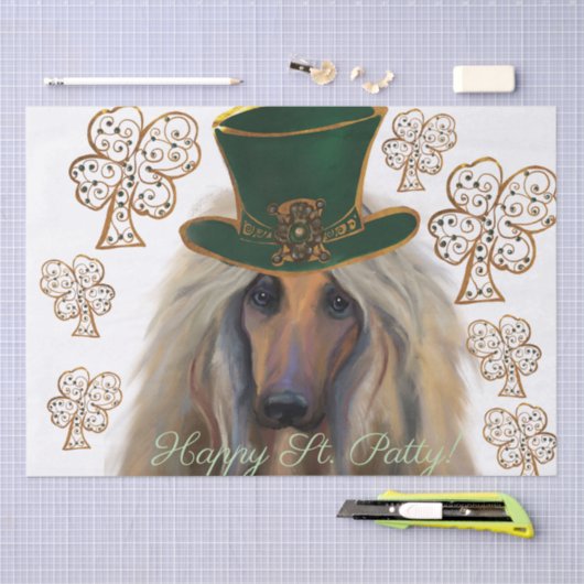 AFGHAN HOUND TISSUEPAPIER (Craft)