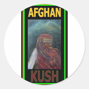 AFGHAN KUSH RONDE STICKER