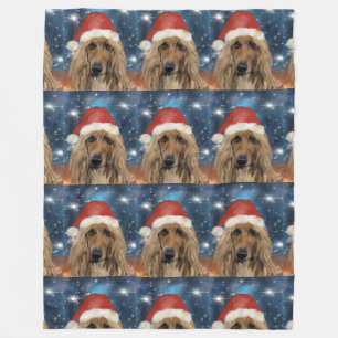 AFGHANENHOUND FLEECE DEKEN