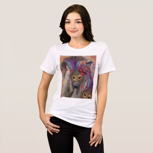 AFGHANENHOUND Tri-Blend SHIRT (Voorkant volledig)