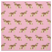 afghanghond roze hond stof (Swatch)